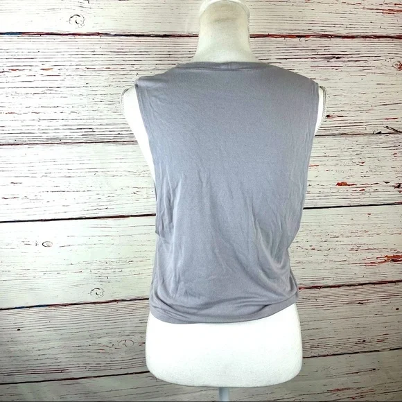 CrossFit “Crops & Cleans” Gray Muscle Crop Tank – Size M - Picture 2 of 3